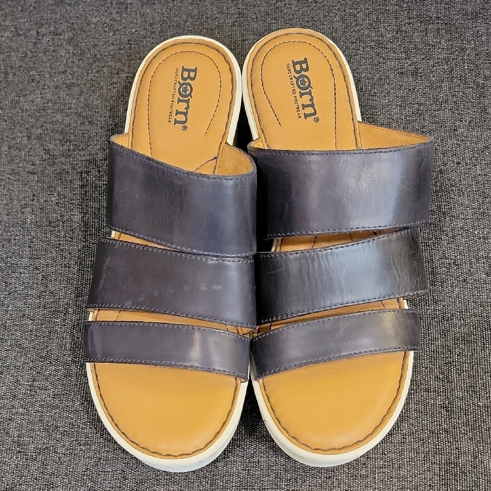 Born Black and Tan Women's Sandals